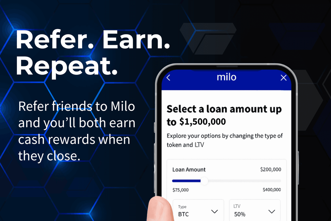 Final version of Milo referral program artwork